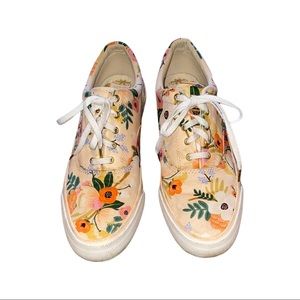 Rifle Paper Co x Keds Sneakers. Size 8. Floral Pattern. Barely worn!